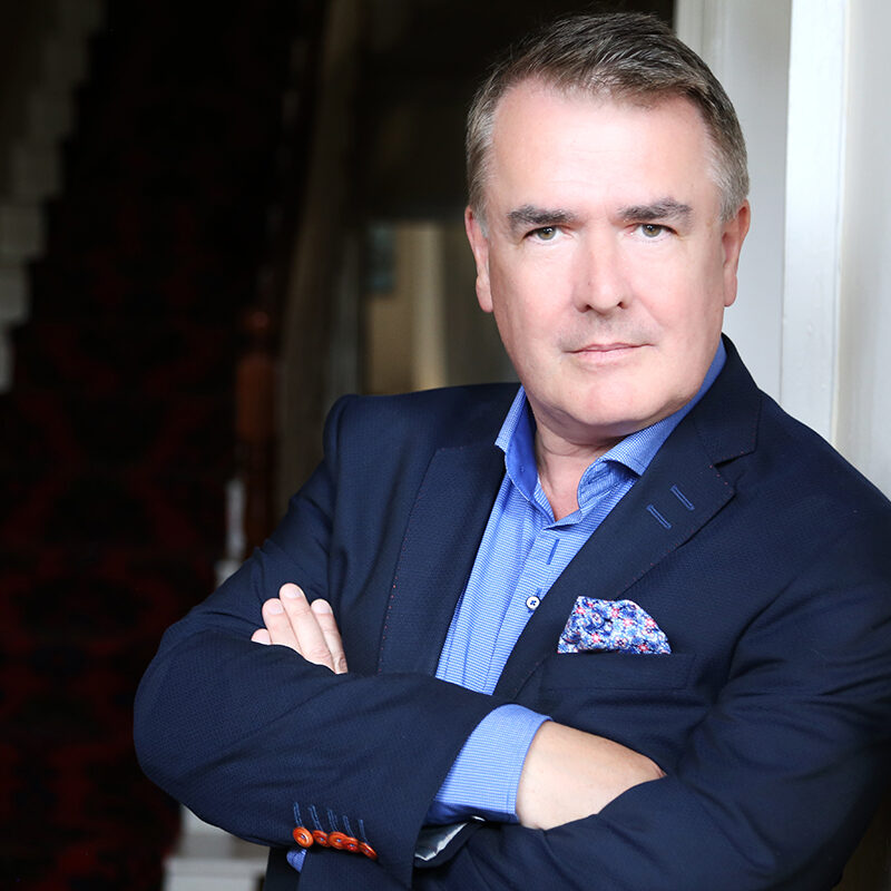 John Finucane, conductor of the Hibernian Orchestra, in a formal portrait